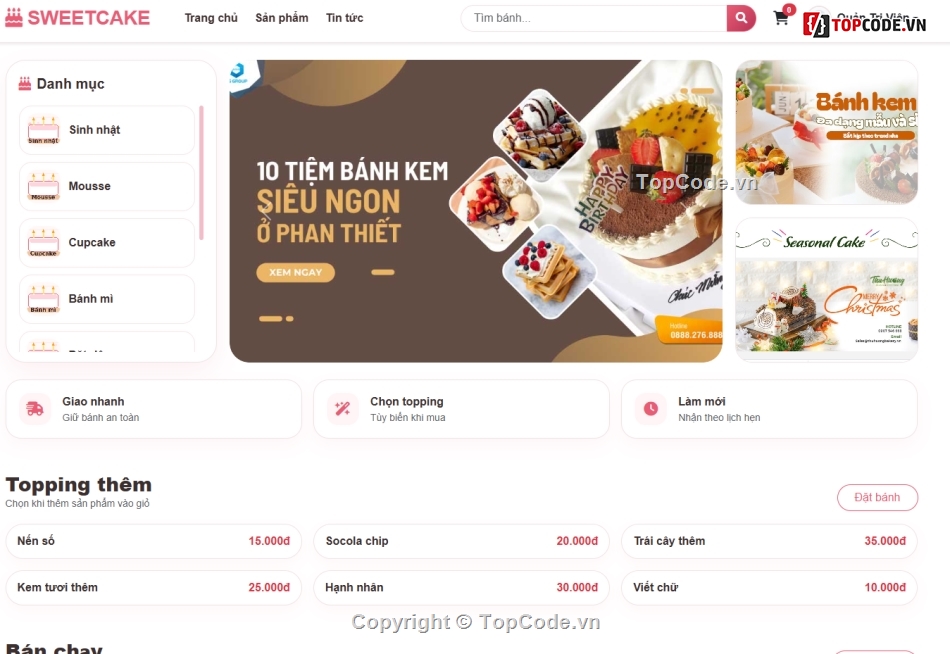 Website bán hàng,Web bán hàng,chat bot